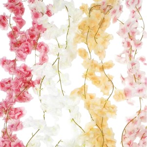 Guirlandes artificielles de fleurs de cerisier 1,8 m en nylon, bouquet décoratif pour Halloween - Product Image 5