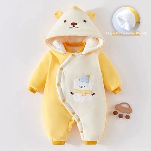 Abbigliamento per Neonati, Tutina Invernale in Velluto a Coste, Tuta Imbottita Autunnale, Calda Fodera in Pile per Bambine, Abbigliamento Invernale Ispessito - Product Image 6