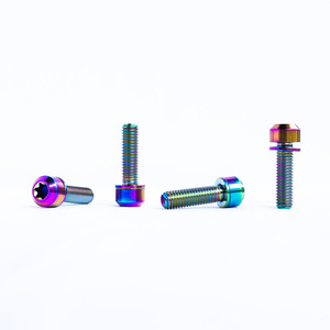 สลักเกลียวหัวหกเหลี่ยมไทเทเนียม GR5 ขนาด M5 x 18 มม. เคลือบ PVD สำหรับอุปกรณ์จักรยาน - Product Image 3