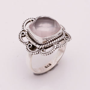 Bague en argent sterling 925 avec pierres précieuses, design unique, tanzanite naturelle, élégante, classique pour mariage, bijoux en argent fin - Product Image 6