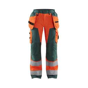BLAKLADER - 715618115349C40 Pantalón Hi-Vis de Mujer Naranja/Verde-EAN 7330509614822 ROPA DE TRABAJO DE LA HI-VIS - Product Image 1