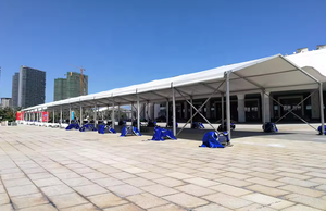 Carpa de Fiesta Blanca con Estructura de Aluminio y Tela de PVC <span class=keywords><strong>para</strong></span> 500 Personas, con Refuerzo Recto, <span class=keywords><strong>para</strong></span> <span class=keywords><strong>Eventos</strong></span> al Aire Libre - Product Image 5