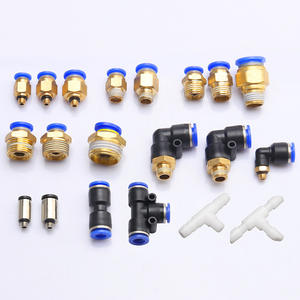 Connecteur pneumatique droit fileté à connexion rapide PC pour tuyau d'air, accessoires et pièces pour outils pneumatiques à deux ou trois voies - Product Image 1