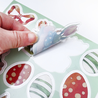 Autocollants lavables réutilisables en silicone TPE à thème spatial avec animaux de dessin animé pour enfants, impression numérique pour cadeaux promotionnels