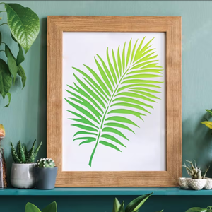 Grands pochoirs en forme de feuille de fougère, pochoirs réutilisables en forme de feuille de palmier <span class=keywords><strong>pour</strong></span> la <span class=keywords><strong>peinture</strong></span> <span class=keywords><strong>sur</strong></span> murs, meubles, <span class=keywords><strong>toile</strong></span>, bois, décoration murale - Product Image 5