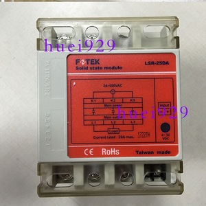 FOTEK โซลิดสเตตรีเลย์ LSR-25DA 20A 4-32VDC อินพุต 24-480VAC เอาต์พุตเฟสเดียวผลิตในไต้หวัน - Product Image 2