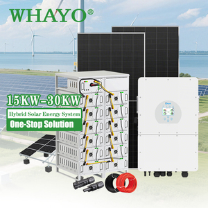 Sistema de Energía Solar Fotovoltaica Whayo de 15KW, 20KW, 25KW, 30KW, Sistema de Almacenamiento de Energía Híbrido de 50KW, 80KW para Uso Residencial - Product Image 1
