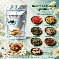 Sachets de tisane brillants pour les yeux de marque privée en vente chaude pour adulte Thé de bien-être pour les soins oculaires