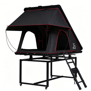 Tente <span class=keywords><strong>de</strong></span> <span class=keywords><strong>toit</strong></span> rigide en aluminium Zentopia Professional, imperméable, triangulaire, pop-up, pour SUV, camping en plein air - Product Image 5