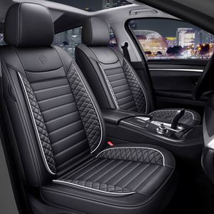 Housses de siège auto en cuir de luxe style professionnel, accessoires intérieurs, matériau PVC PU, toutes saisons, ajustement universel, ensemble complet 1 - Product Image 2