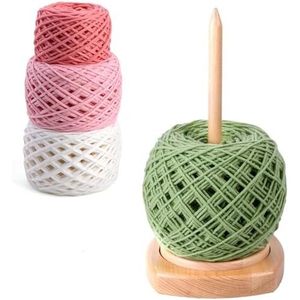 Wooden Yarn Holder for Knitting and Crocheting, Easy Install and Operate Yarn Spinner Holder, Yarn Spinner with Yarn - Product Image 4