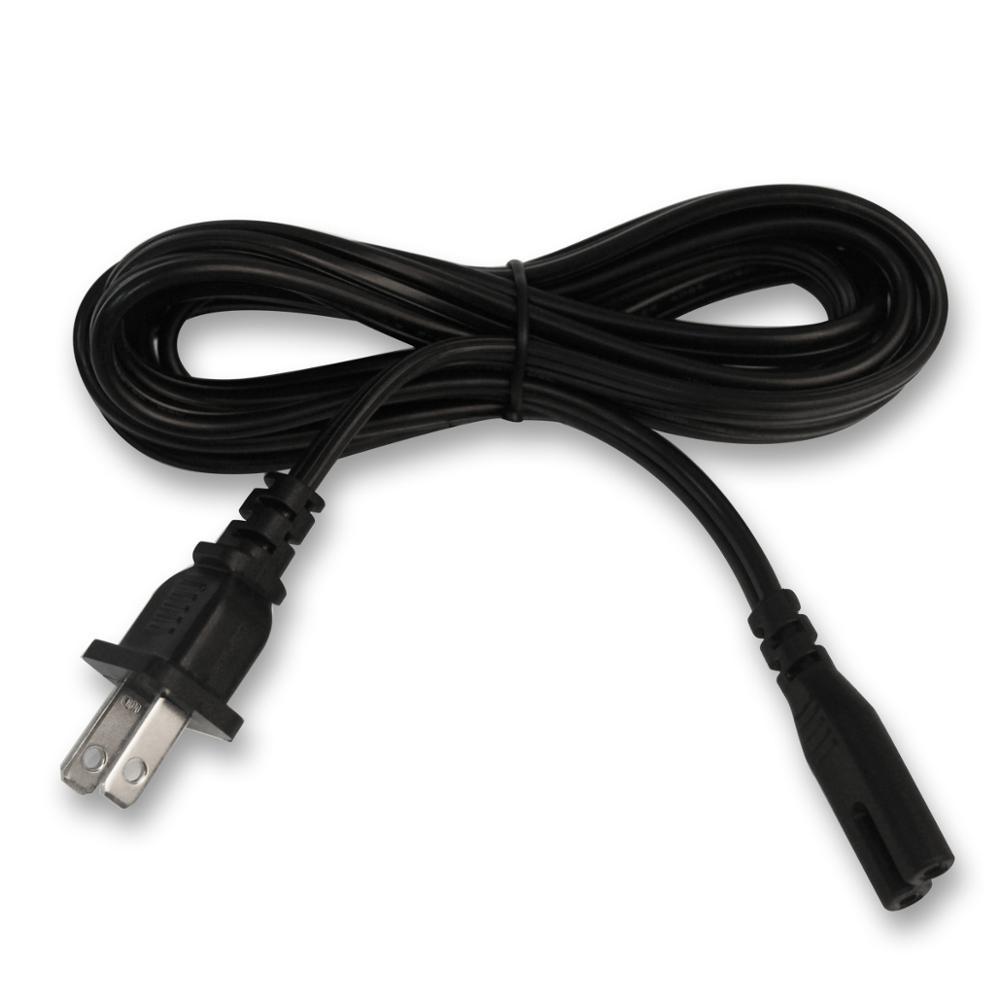 EE. UU. Enchufe Cable nos 2pin Iec C7 americano 2 Pin Ac Cable de alimentación de la computadora NEMA 1-15p poder cable
