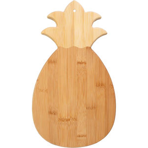 Tabla de cortar de bambú con diseño único de piña, tabla de servir personalizada con forma de fruta para charcutería, queso y <span class=keywords><strong>pizza</strong></span> - Product Image 1