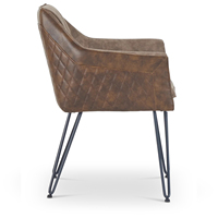 Chaise de salle à manger de luxe nordique moderne en fer clair avec dossier personnalisé en gros pour les hôtels de restaurant occidentaux