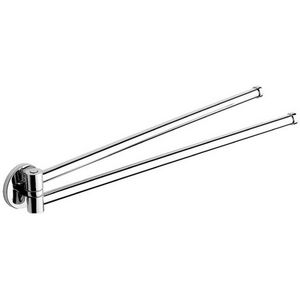 Toallero Plegable Móvil de 55.5 cm, Acero Inoxidable Cromado, Montado en la Pared, Accesorio Moderno para Baño - Product Image 1