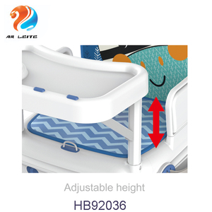 Chaise pliante portable pour bébé 3 en 1 Chaise haute <span class=keywords><strong>de</strong></span> <span class=keywords><strong>voyage</strong></span> avec harnais pour le dîner et le déjeuner Chaise d'alimentation avec boîte <span class=keywords><strong>de</strong></span> rangement - Product Image 4