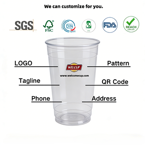 Bicchiere in Plastica PP Personalizzato da 16oz/22oz con Coperchio, Senza BPA, Compartimentato a Doppia Camera per Bubble Tea, Frullati e Dessert - Product Image 5