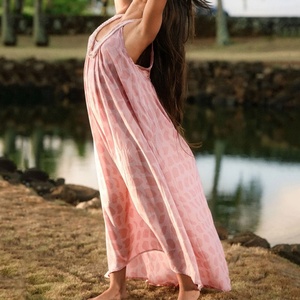 Vestido Midi Camisero Holgado con Estampado Aloha Personalizado, Vestido Informal de Rayón de Alta Calidad 2025 - Product Image 2