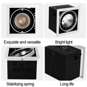 Single Double Three Heads Proyecto interior de aluminio antideslumbrante 12W 18W COB Foco de montaje empotrado <span class=keywords><strong>OSRAM</strong></span> LED <span class=keywords><strong>Downlight</strong></span> - Product Image 5