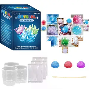 Kit di coltivazione di cristallo per bambini laboratorio coltiva esperimenti scientifici di cristallo Kit di laboratorio di apprendimento educativo giocattoli per ragazzi e ragazze