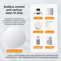Bouton de commande intelligent sans fil 5.0 pour panneau de scène lumineuse, compatible avec l'application Mi Home, pour un contrôle fluide de toute la maison