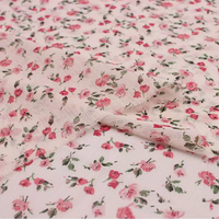 Tissu en mousseline de soie Offre Spéciale 100% Polyester imprimé fleurs tissu crêpe en mousseline pour robe de plage chemisier