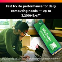 قرص صلب داخلي SN350 بسعة 1 تيرابايت M.2 PCIe NVMe SSD جديد أخضر اللون
