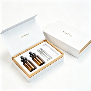 Boîte cadeau cosmétique personnalisée à fermeture magnétique rigide avec insert en EVA pour emballage en carton de luxe, soins de la peau et flacons - Product Image 4