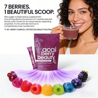 Poudre de baies d'açaï de qualité alimentaire la plus vendue, boisson populaire, jus sain et beauté, riche en vitamines, poudre de canneberge
