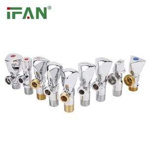 IFAN Series 304 Stainless Steel Bathroom Water 2 Way Angle Valve For Bathroom