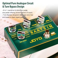 Pédale d'effets de guitare JOYO R-11 8-en-1 Distortion Overdrive avec circuit analogique pur et sonorités à faible perte pour performance de groupe de metal