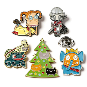 Fabricante de Insignias Metálicas 2026, Pins de Solapa Esmaltados con Forma Personalizada, con Baño de Oro/Plata, Emblema de Dibujos Animados Único para Escuelas y Equipos - Product Image 1