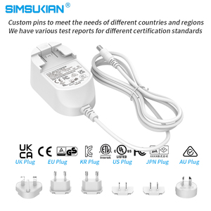 Adaptateur secteur interchangeable EM/ODM 5V3A9V15V18V24V36V <span class=keywords><strong>Chargeur</strong></span> mural AC/DC 500mA-2.5A pour écran LED CCTV US EU JP UK AU - Product Image 4