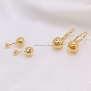 Orecchino in oro massiccio 18K due stili di un pezzo di lusso senza sforzo per il giorno e la notte, dal lavoro al Fine settimana <span class=keywords><strong>orecchini</strong></span> di alta gioielleria - Product Image 3