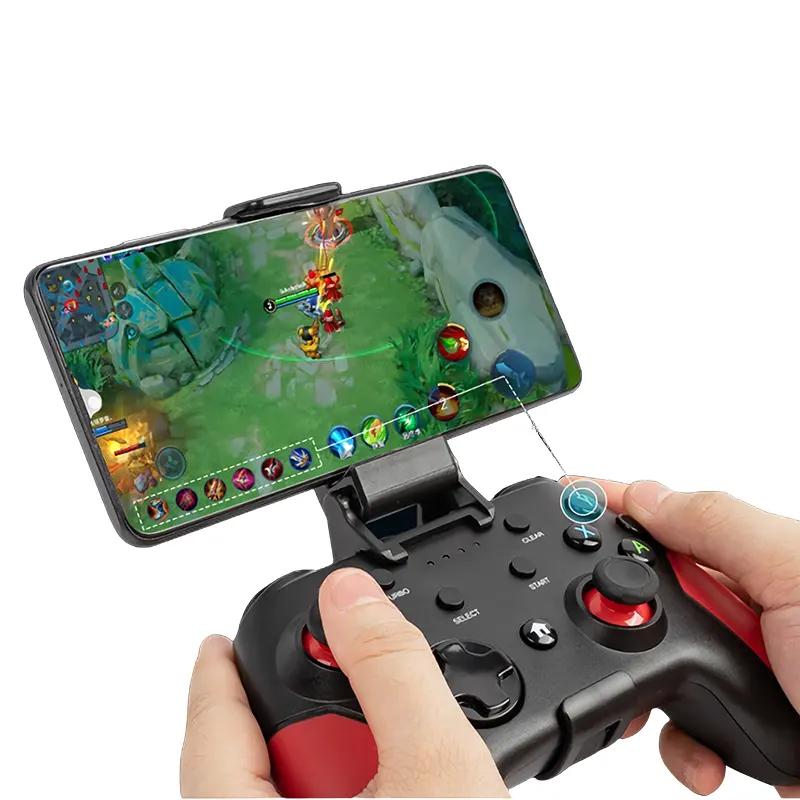 Controle de jogo sem fio, top fabricante controle duplo de choque e controle giroscópio de seis eixos