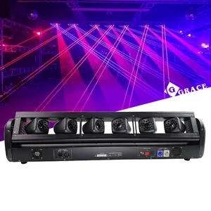 Igracelite 3W/12W RGB 6 Cabeças Móvel Cabeça Laser Profissional para Luz de Palco Festa Ktv Club DJ Discoteca Luz