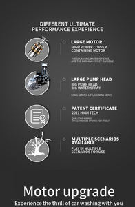800w taşınabilir elektrikli basınçlı yıkama yüksek basınçlı temizleyici ev soğuk su jeti Mini sensör araba çamaşır makinesi - Product Image 5