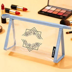 Juego <span class=keywords><strong>de</strong></span> Bolsas Transparentes para Cosméticos con Cierre, Aprobadas para Estadios, Organizador <span class=keywords><strong>de</strong></span> <span class=keywords><strong>Maquillaje</strong></span> Impermeable <span class=keywords><strong>de</strong></span> PVC, Bolsa <span class=keywords><strong>de</strong></span> Aseo Transparente - Product Image 3