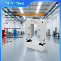 Transformateur Chint NLH2 à mécanisme de fixation rapide de type ouvert, haute précision, basse tension 220V AC, classe de mesure de courant 0.5, trois phases 50Hz