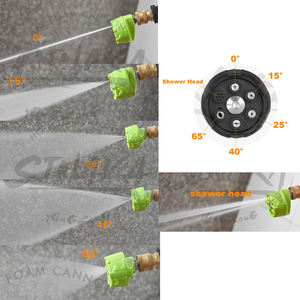 Pièces de <span class=keywords><strong>nettoyeur</strong></span> <span class=keywords><strong>haute</strong></span> <span class=keywords><strong>pression</strong></span> 6 en 1 <span class=keywords><strong>buse</strong></span> de pulvérisation réglable pour le lavage de voiture à l'eau - Product Image 6