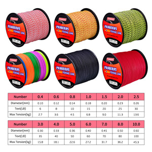 สายถัก PE แบบเส้นเดี่ยว4เส้นยาว300เมตรสายลอยน้ำมี5สีคุณภาพสูงบรรจุในทะเลตกปลาหินชายหาด - Product Image 2