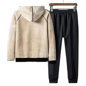 2023 <b>Tracksuit</b> High Quality 100% Cotton Jogging Wear Custom Fabric Sports Slim Fit Running Set 2 Pcs Suit Comfortable Hooded - Product Image 6