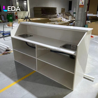 Table de réception mobile LEDA personnalisée en métal blanc, moderne et détachable, nouvelle arrivée, pour événements, mariages et fêtes d'anniversaire