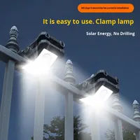 Lampu Dinding LED Tenaga Surya Bentuk Bunga Raylights Clip dengan Sensor Gerak untuk Taman Luar Ruangan & Lampu Malam untuk Ruang Belajar