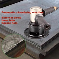 Machine de biseautage pneumatique largement utilisée pour le chanfreinage de bord de plaque d'acier anti-déflagrant pour la construction navale en acier inoxydable
