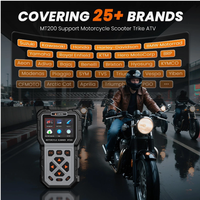 Herramienta de Diagnóstico para Motocicletas ANCEL MT200 OBD2, Escáner de Sistema Completo con Flujo de Datos y Pantalla de Congelación para Más de 25 Marcas, Actualización WIFI