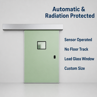 Porte coulissante électrique hermétique minimaliste pour hôpital avec fonction anti-collision et ouverture latérale