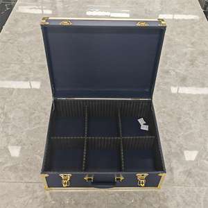 Coffres à l'<span class=keywords><strong>ancienne</strong></span> de luxe personnalisés pour la décoration de maison et de table avec poignée en cuir - Product Image 3