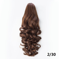 WP38 Promotion Exceptionnelle : Queue de Cheval Synthétique Crépue Bouclée à Griffe, Extension de Cheveux Synthétiques Frisés, Postiches