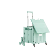 Chariot pliable de haute qualité YX-F1-01 avec roues universelles pour courses et camping